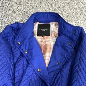 Talbots Women's Blue Quilted Jacket